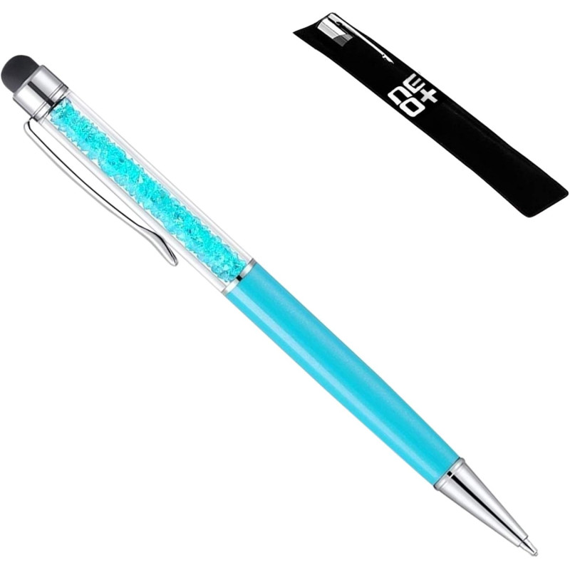 NEO+  Quality 2-in-1 Capacitive Touchscreen Stylus, Ballpoint Pen with Sw Sparkling  Crystals.+ Free Pen Refill