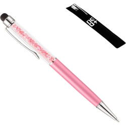 NEO+  Quality 2-in-1 Capacitive Touchscreen Stylus, Ballpoint Pen with Sw Sparkling  Crystals.+ Free Pen Refill