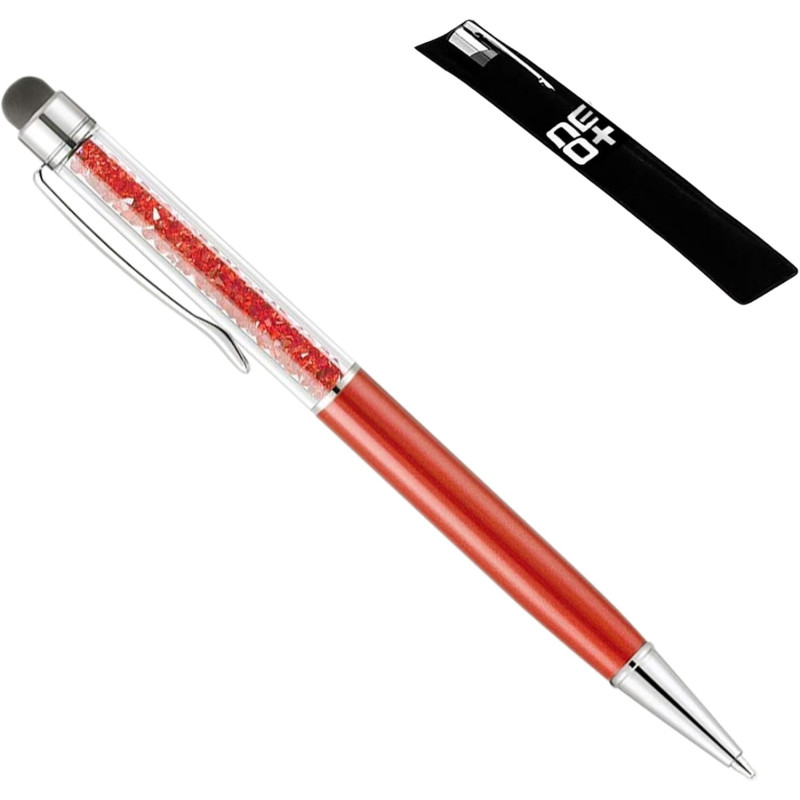 NEO+  Quality 2-in-1 Capacitive Touchscreen Stylus, Ballpoint Pen with Sw Sparkling  Crystals.+ Free Pen Refill