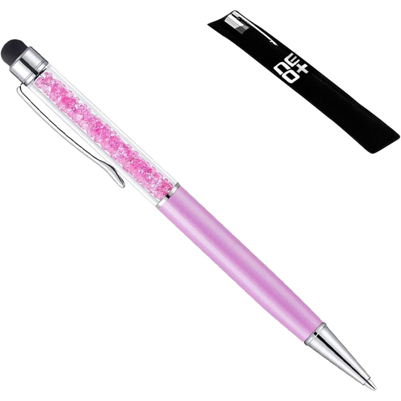 NEO+  Quality 2-in-1 Capacitive Touchscreen Stylus, Ballpoint Pen with Sw Sparkling  Crystals.+ Free Pen Refill