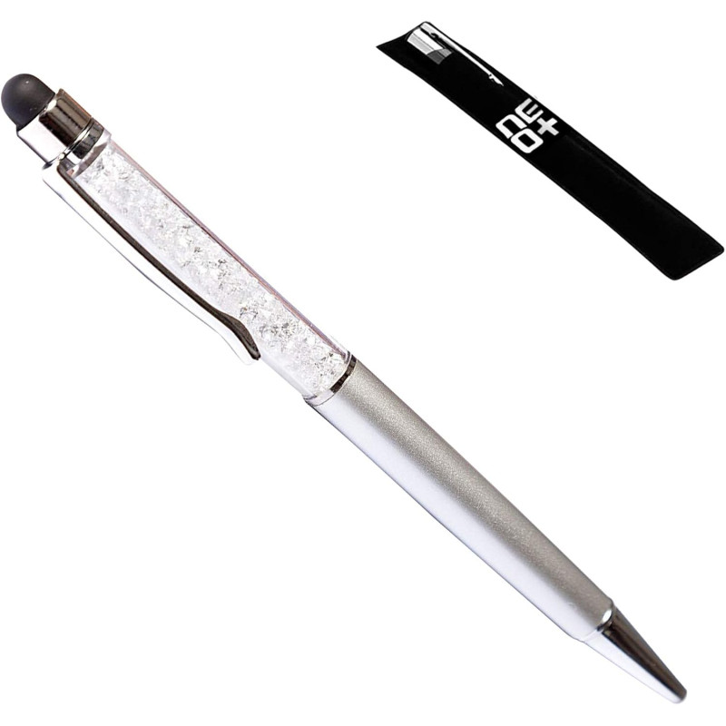 NEO+  Quality 2-in-1 Capacitive Touchscreen Stylus, Ballpoint Pen with Sw Sparkling  Crystals.+ Free Pen Refill