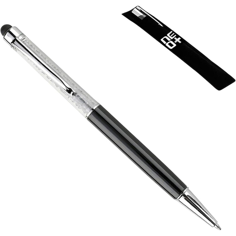NEO+  Quality 2-in-1 Capacitive Touchscreen Stylus, Ballpoint Pen with Sw Sparkling  Crystals.+ Free Pen Refill